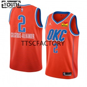 Maillot NBA Oklahoma City Thunder Shai Gilgeous-Alexander 2 Nike 2022-23 Statement Edition Orange Swingman - Enfant